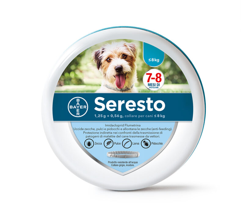 Seresto Elanco Bayer collare antiparassitario fino 8kg