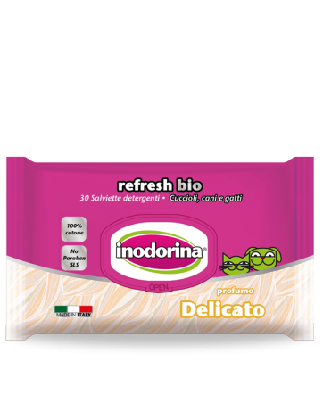 Inodorina • Refresh Bio Delicato • 30 salviette