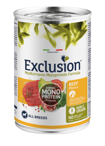 Exclusion | Mediterraneo Monoprotein Adult Manzo mollistar.it