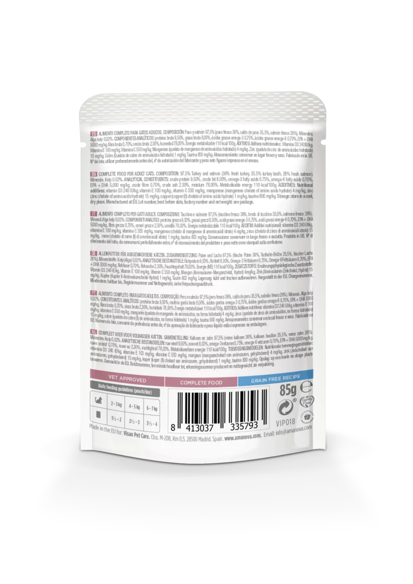 Amanova | Adult Cat Salmon Turkey Wet P11 - immagine 4