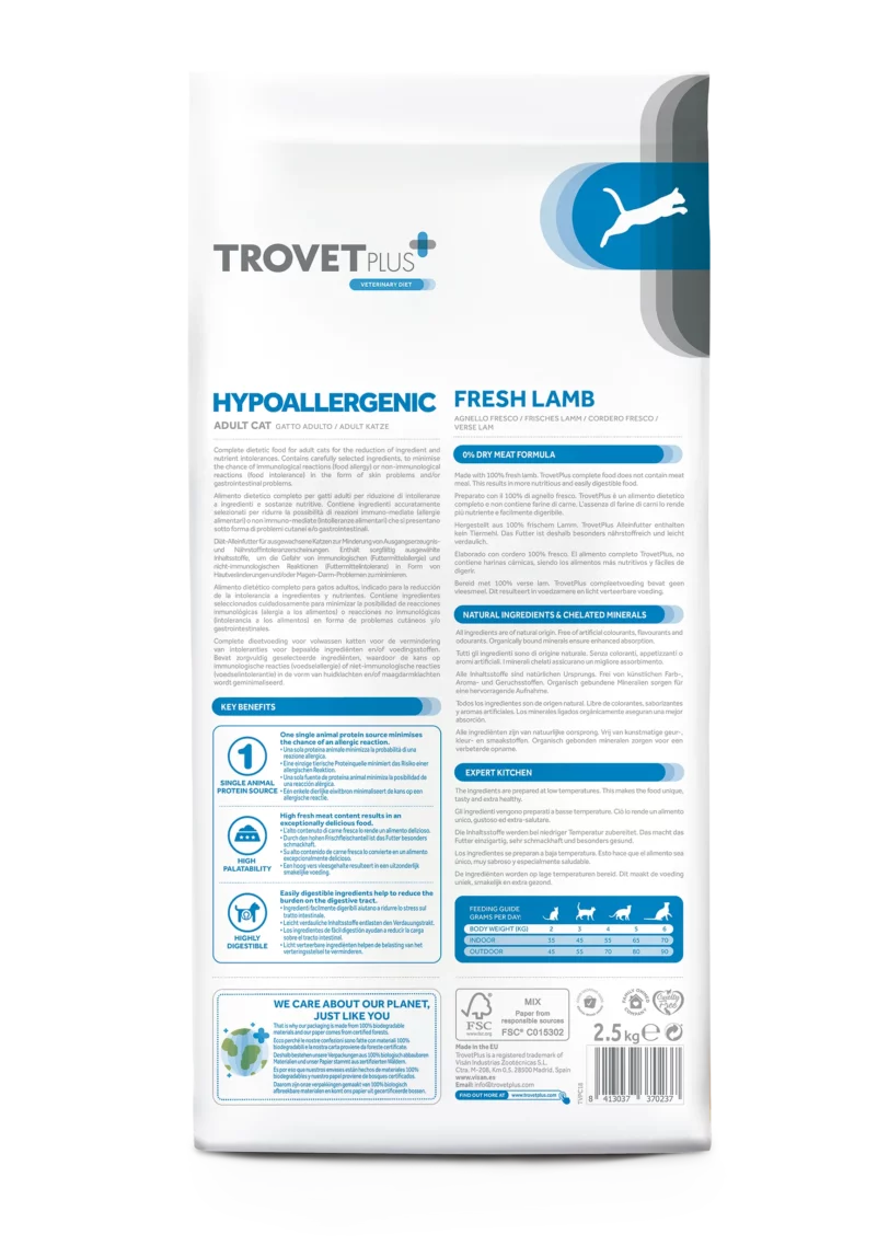 Trovet Plus | Hypoallergenic Fresh lamb Adult cat - immagine 4