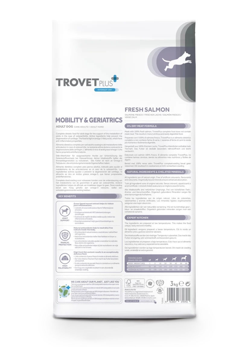 Trovet Plus | Mobility Geriatrics Fresh salmon Adult dog - immagine 4
