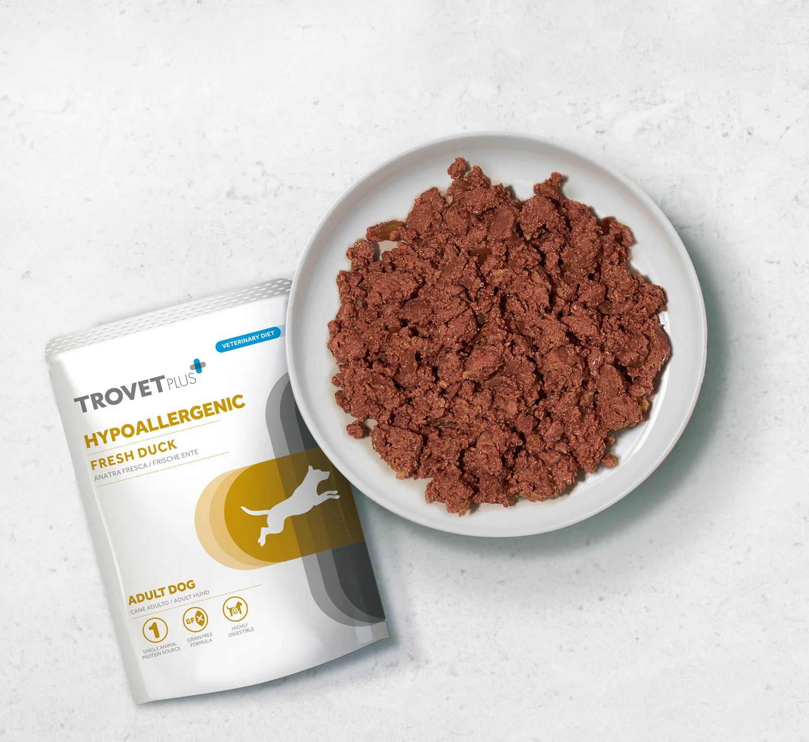 Trovet Plus | Hypoallergenic Fresh Duck adult Dog Wet - immagine 4