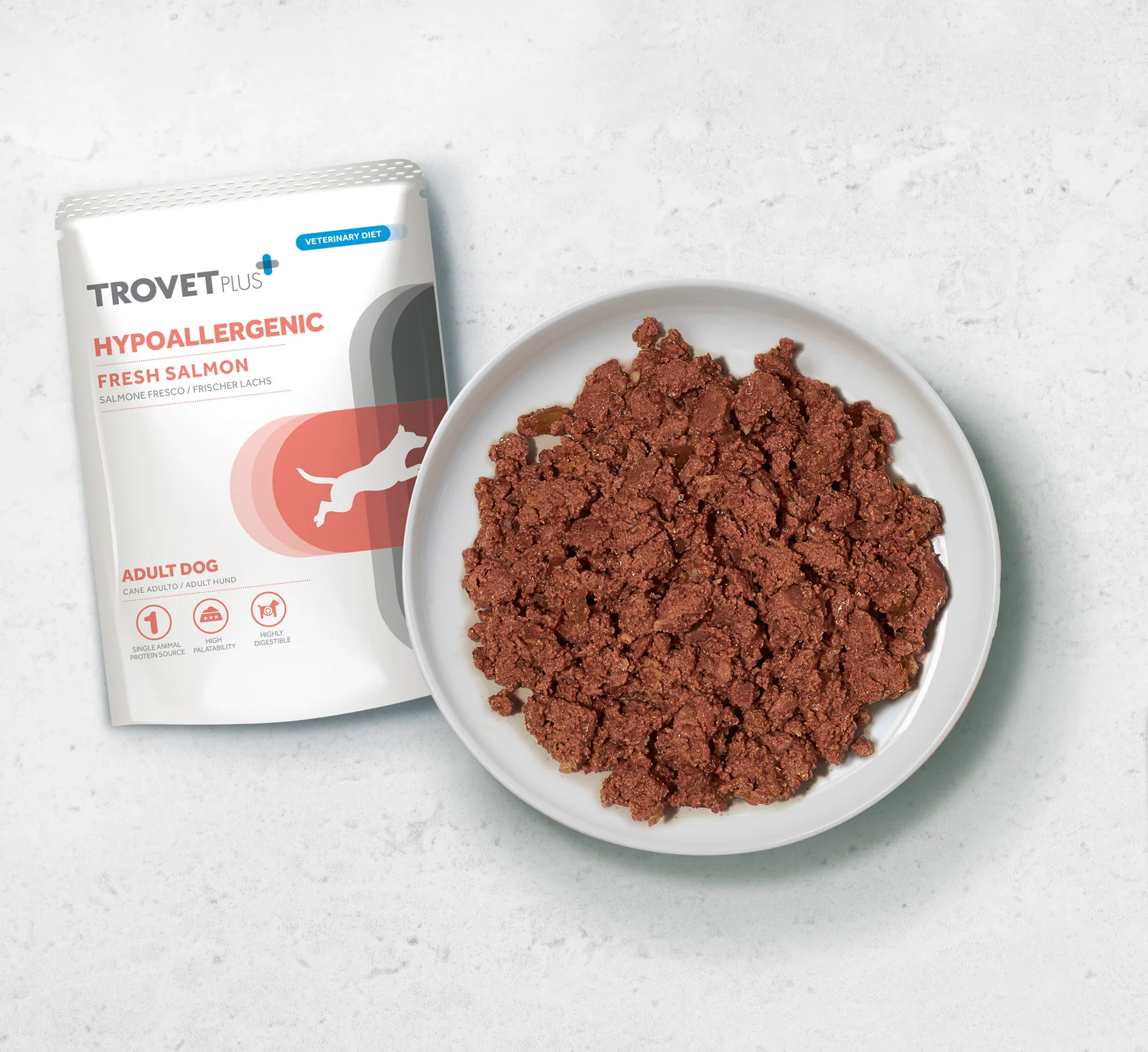 Trovet Plus | Hypoallergenic Fresh Salmon adult Dog Wet - immagine 4