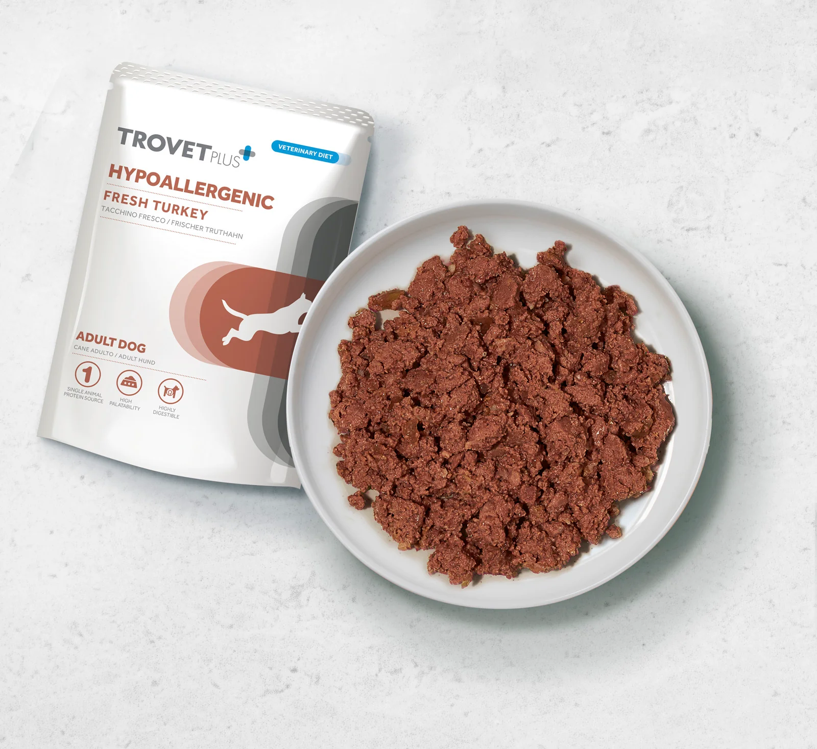 Trovet Plus | Hypoallergenic Fresh Turkey adult Dog Wet - immagine 4