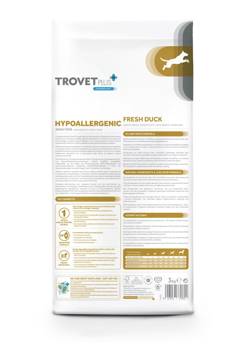 Trovet Plus | Hypoallergenic Fresh duck Adult dog - immagine 4