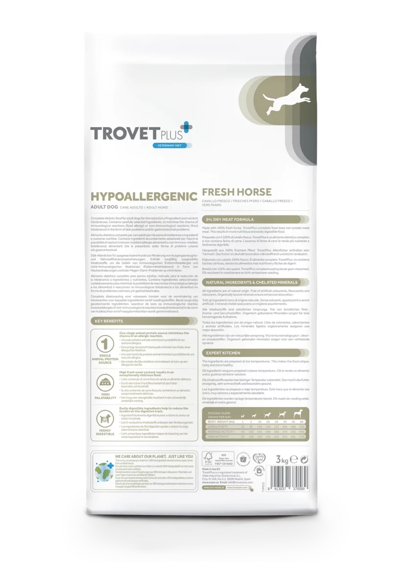 Trovet Plus | Hypoallergenic Fresh horse Adult dog - immagine 4