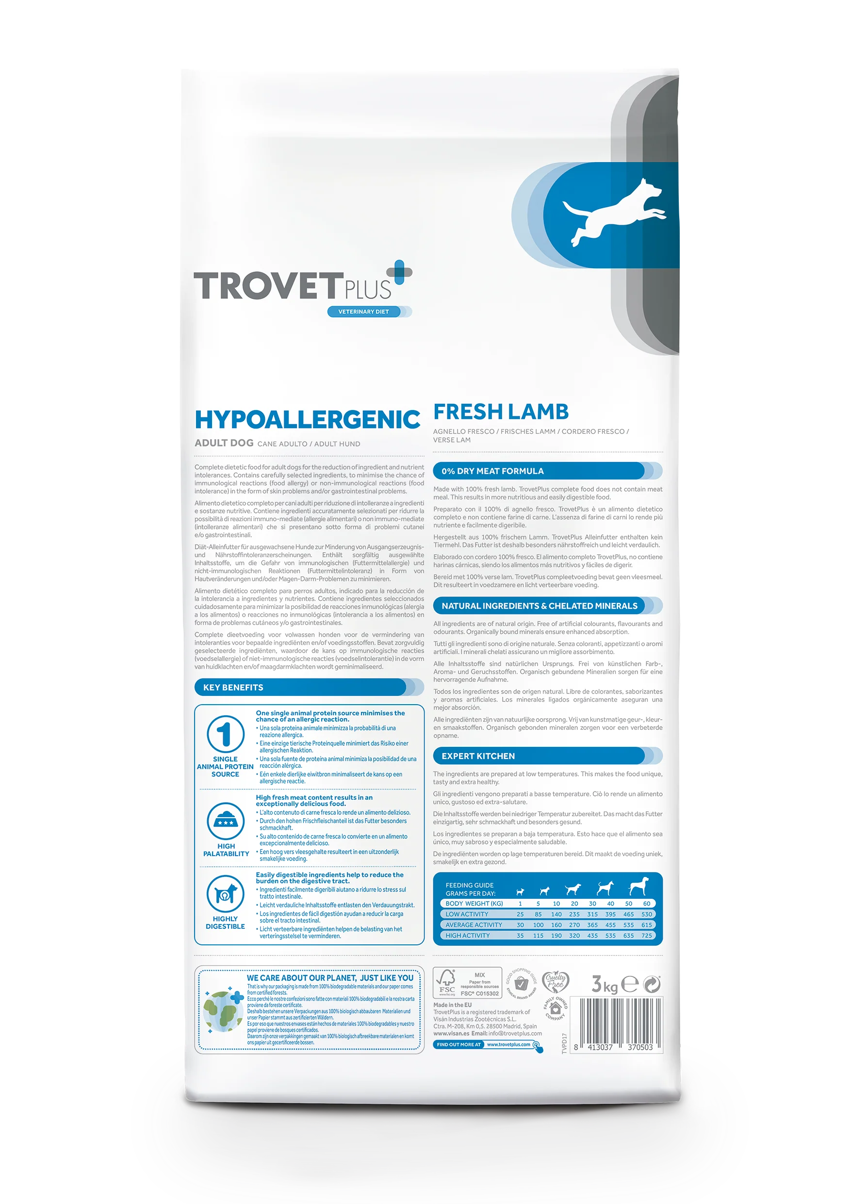 Trovet Plus | Hypoallergenic Fresh lamb Adult dog - immagine 4