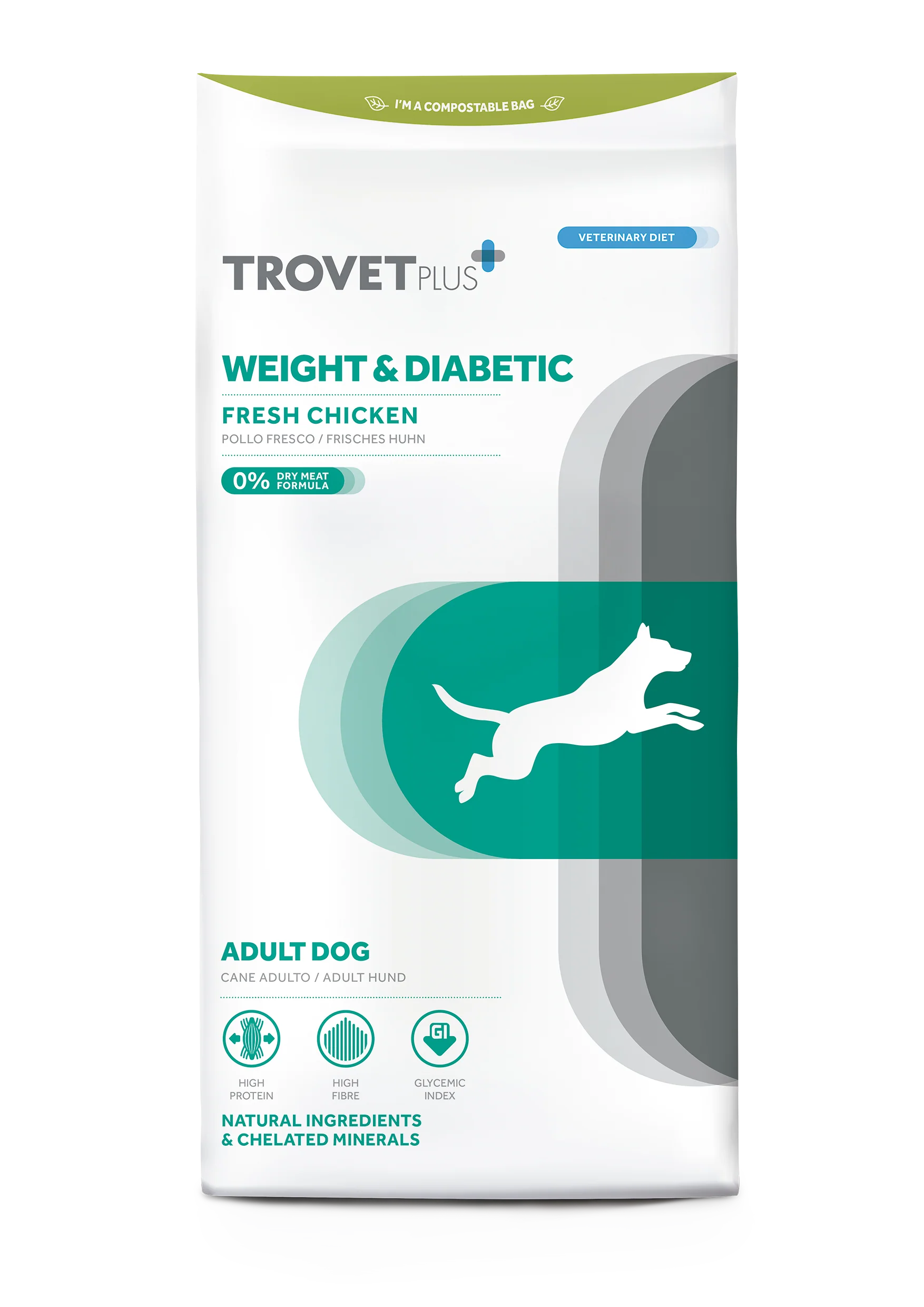 Trovet Plus | Weight Diabetic Fresh chicken Adult dog