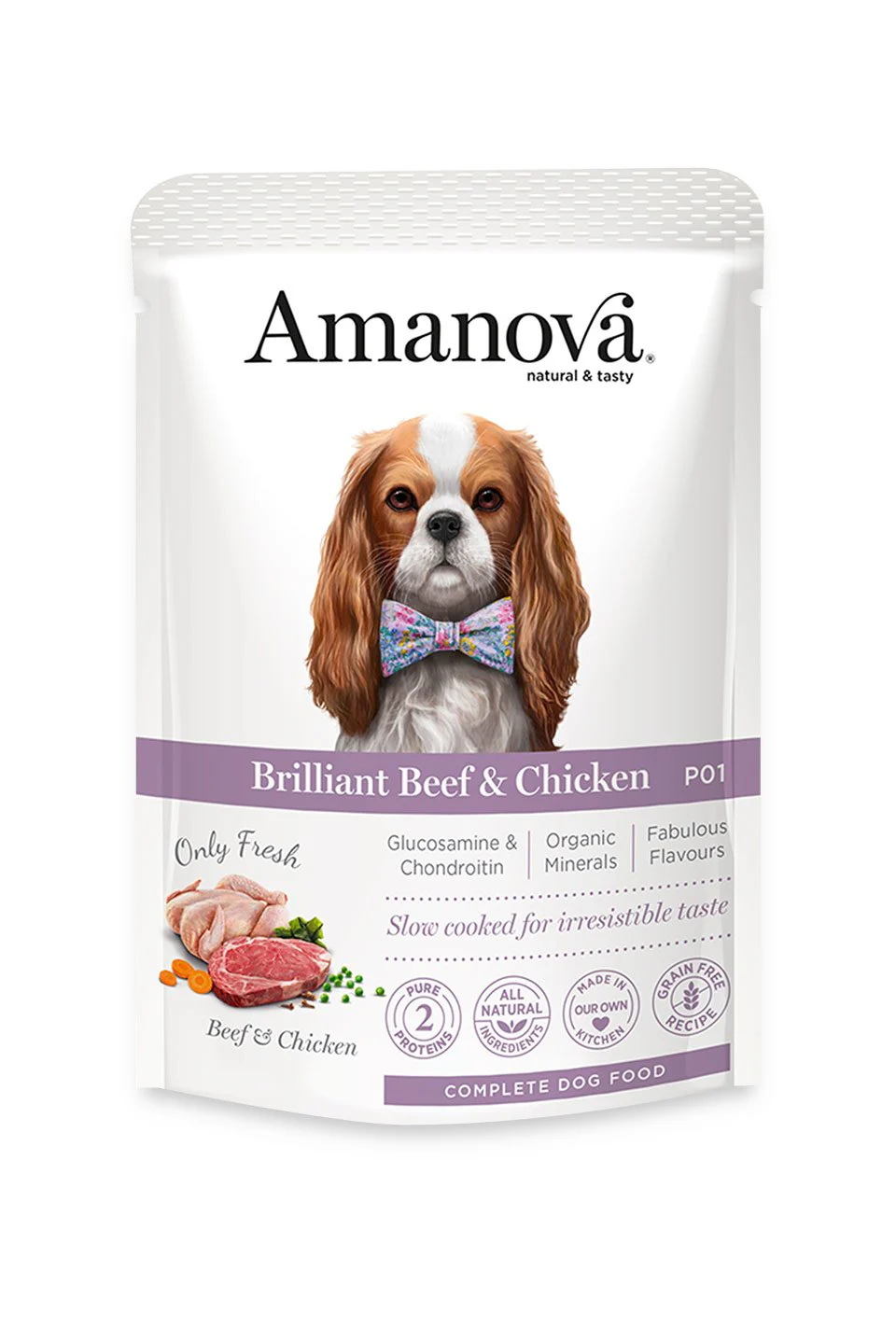 Amanova | Adult Brillant Beef Chicken Dog Wet P01