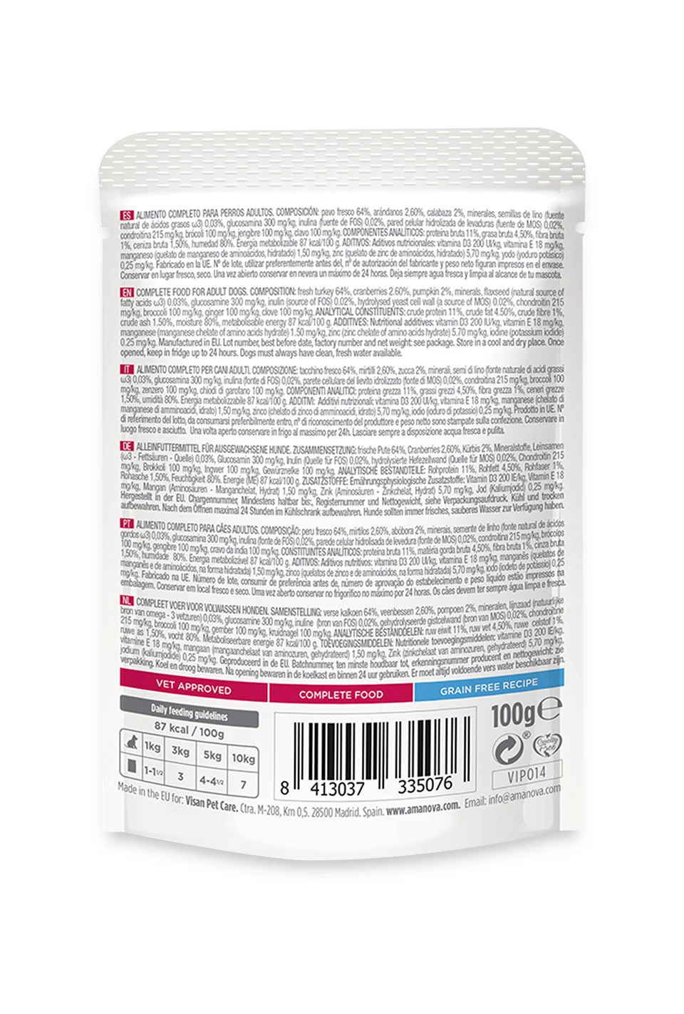 Amanova | Adult Turkey Delight Dog Wet P07 - immagine 4