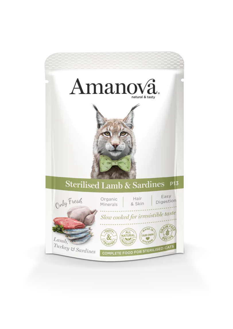 Amanova | Sterilised Cat Lamb Sardines Wet P13