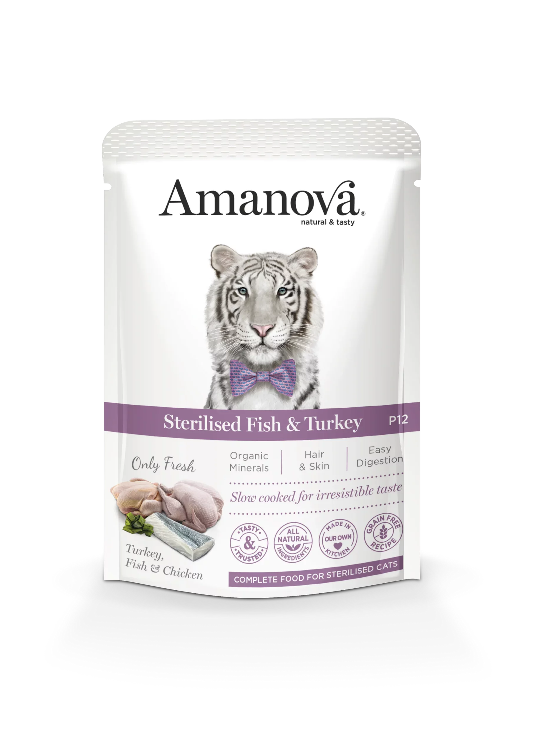 Amanova | Sterilised Cat Fish Turkey Wet P12