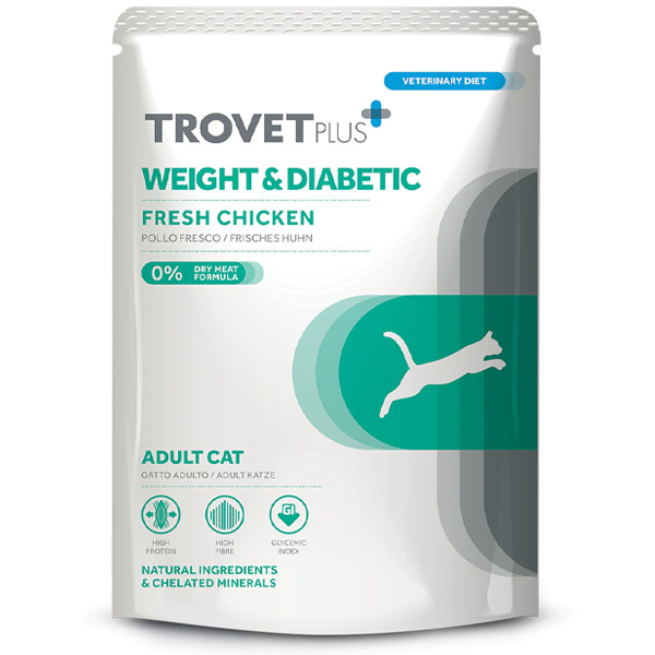 Trovet Plus | Weight-Diabetic Fresh Chicken Cat Wet